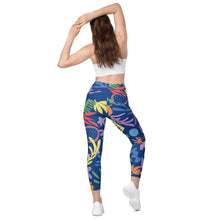 Load image into Gallery viewer, Garden&lt;br/&gt;(Blue)&lt;br/&gt;[Leggings]