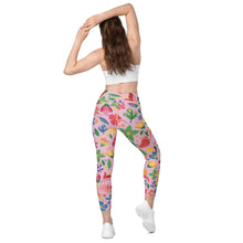 Load image into Gallery viewer, Flowers&lt;br/&gt;(Pink)&lt;br/&gt;[Leggings]