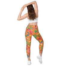 Load image into Gallery viewer, Flowers&lt;br/&gt;(Orange)&lt;br/&gt;[Leggings]