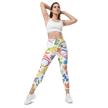 Load image into Gallery viewer, Garden&lt;br/&gt;(White)&lt;br/&gt;[Leggings]