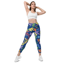 Load image into Gallery viewer, Garden&lt;br/&gt;(Blue)&lt;br/&gt;[Leggings]