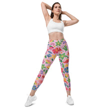 Load image into Gallery viewer, Flowers&lt;br/&gt;(Pink)&lt;br/&gt;[Leggings]