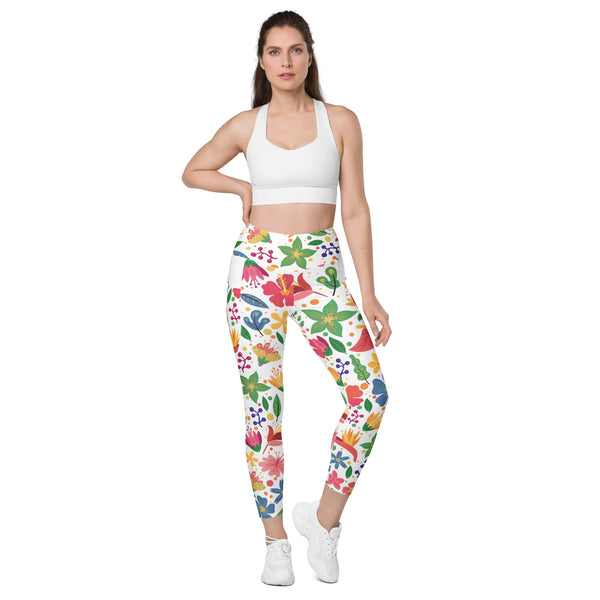 Flowers<br/>(White)<br/>[Leggings]