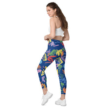 Load image into Gallery viewer, Garden&lt;br/&gt;(Blue)&lt;br/&gt;[Leggings]