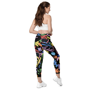 Garden<br/>(Black)<br/>[Leggings]