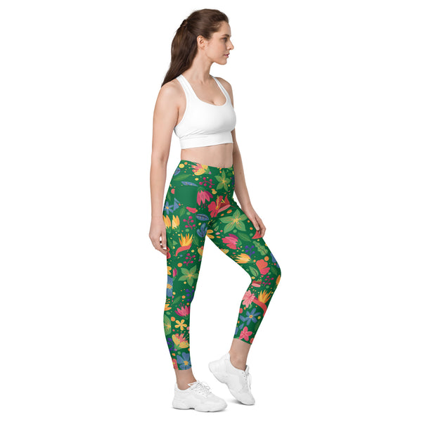 Flowers<br/>(Green)<br/>[Leggings]