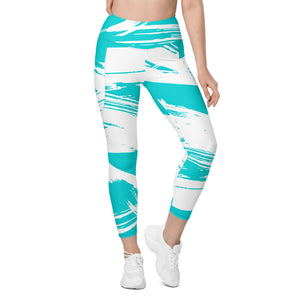 Abstract<br/>(Turquoise)<br/>[Leggings]