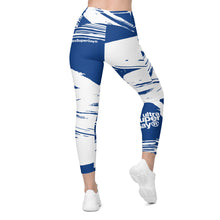 Load image into Gallery viewer, Abstract&lt;br/&gt;(Blue)&lt;br/&gt;[Leggings]