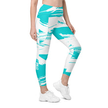 Load image into Gallery viewer, Abstract&lt;br/&gt;(Turquoise)&lt;br/&gt;[Leggings]