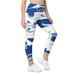 Abstract<br/>(Blue)<br/>[Leggings]