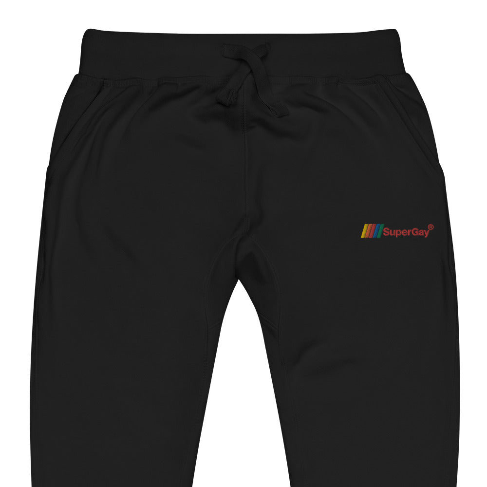 SuperGay Logo<br/>Red Text<br/>(Embroidered)<br/>[Sweatpants]