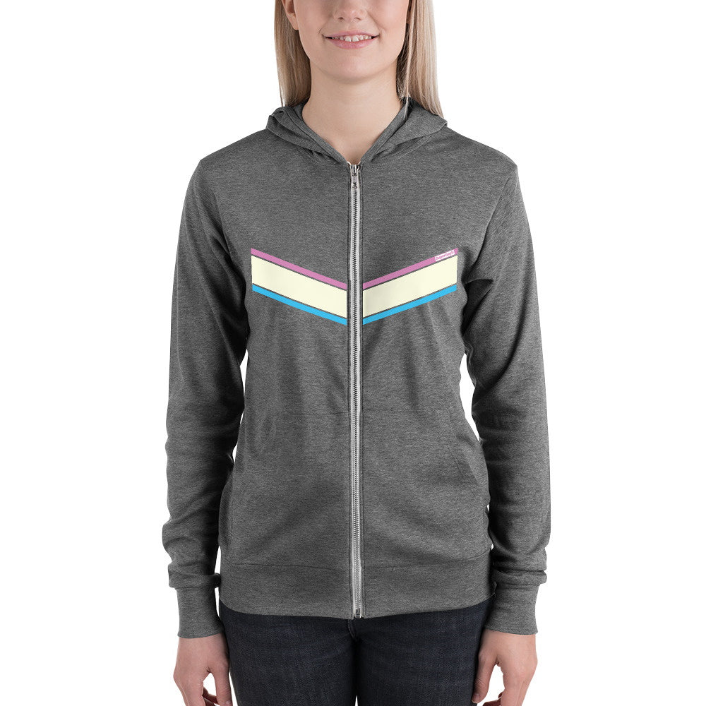 Narrow Diagonals<br/>(Pink, Cream, Sky)<br/>[Classic Hoodie]