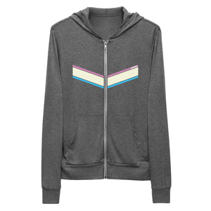 Narrow Diagonals<br/>(Pink, Cream, Sky)<br/>[Classic Hoodie]