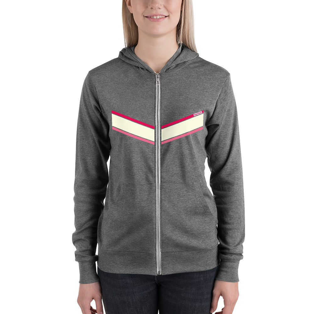 Narrow Diagonals<br/>(Rose, Cream, Pink)<br/>[Classic Hoodie]