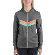 Load image into Gallery viewer, Wide Diagonals&lt;br/&gt;(Tan, Sand, Turquoise)&lt;br/&gt;[Classic Hoodie]