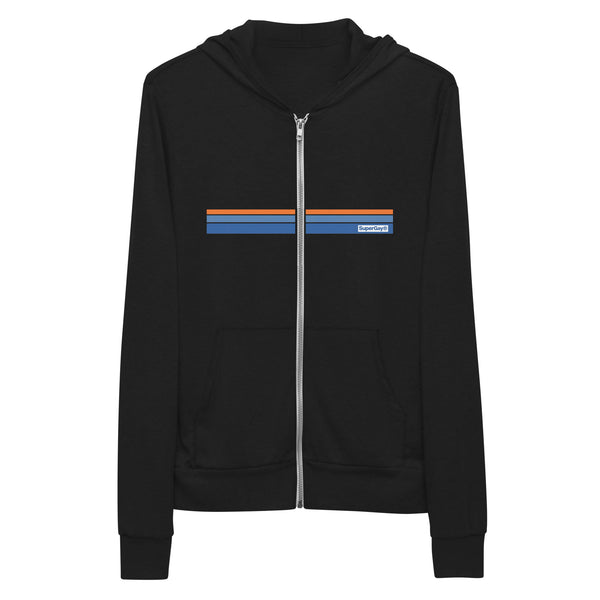 Horizontal Stripes<br/>(Orange, Blue, Navy)<br/>[Classic Hoodie]