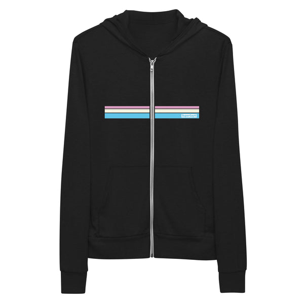 Horizontal Stripes<br/>(Pink, Cream, Sky)<br/>[Classic Hoodie]