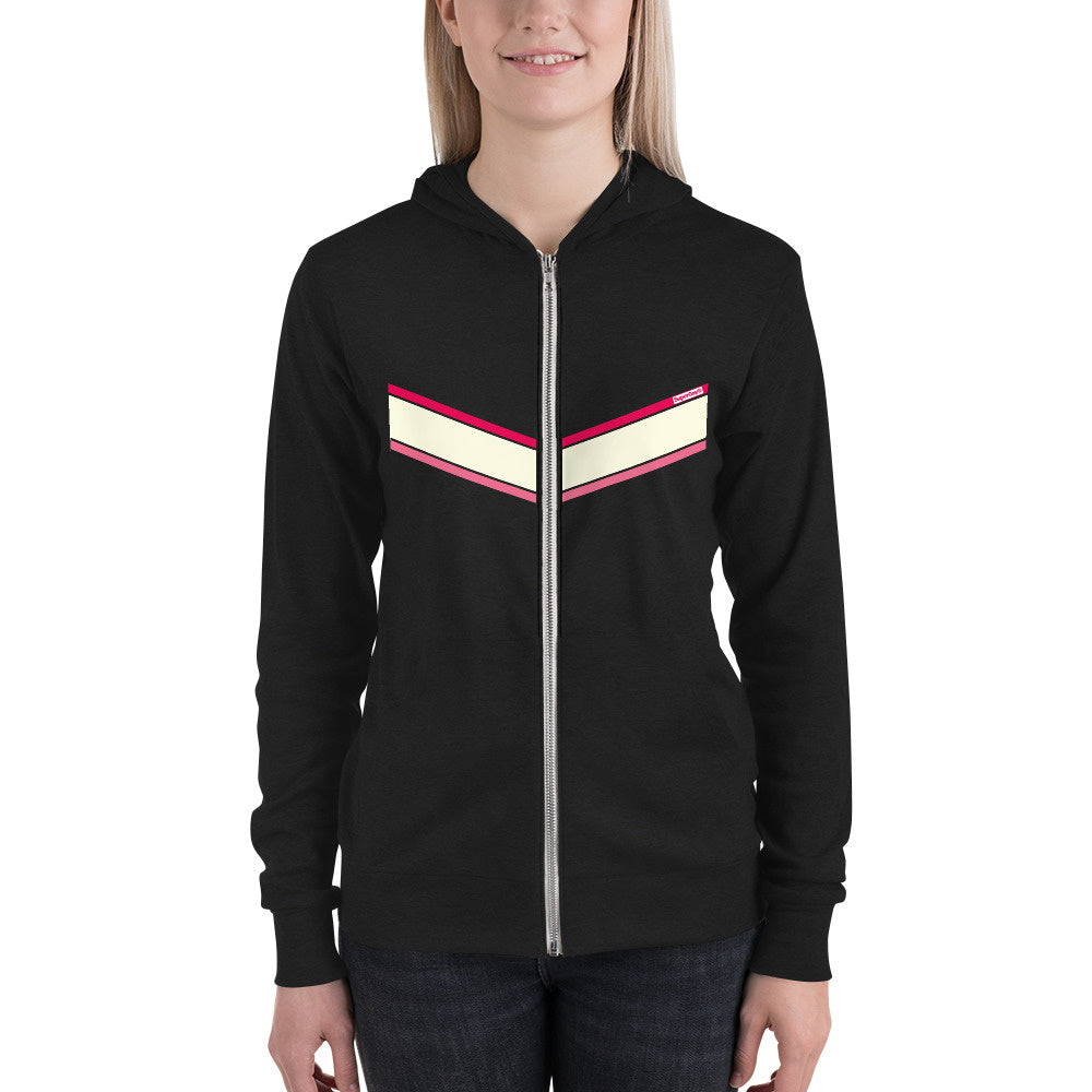 Narrow Diagonals<br/>(Rose, Cream, Pink)<br/>[Classic Hoodie]