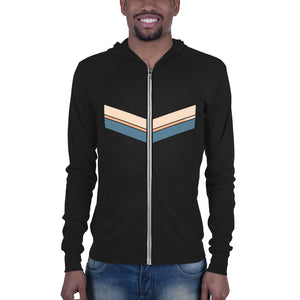 Wide Diagonals<br/>(Sand, Tan, Blue)<br/>[Classic Hoodie]