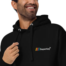Load image into Gallery viewer, SuperGay Logo&lt;br/&gt;(Embroidered)&lt;br/&gt;[Premium Hoodie]