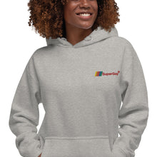 Load image into Gallery viewer, SuperGay Logo&lt;br/&gt;Red Text&lt;br/&gt;(Embroidered)&lt;br/&gt;[Premium Hoodie]