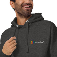 Load image into Gallery viewer, SuperGay Logo&lt;br/&gt;(Embroidered)&lt;br/&gt;[Premium Hoodie]