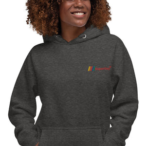 SuperGay Logo<br/>Red Text<br/>(Embroidered)<br/>[Premium Hoodie]