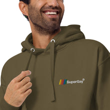 Load image into Gallery viewer, SuperGay Logo&lt;br/&gt;(Embroidered)&lt;br/&gt;[Premium Hoodie]