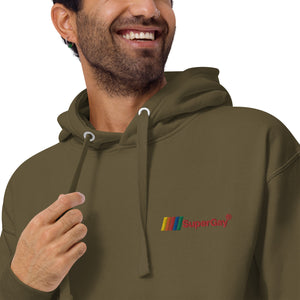 SuperGay Logo<br/>Red Text<br/>(Embroidered)<br/>[Premium Hoodie]