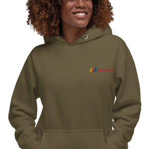 SuperGay Logo<br/>Red Text<br/>(Embroidered)<br/>[Premium Hoodie]