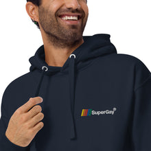 Load image into Gallery viewer, SuperGay Logo&lt;br/&gt;(Embroidered)&lt;br/&gt;[Premium Hoodie]