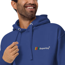 Load image into Gallery viewer, SuperGay Logo&lt;br/&gt;(Embroidered)&lt;br/&gt;[Premium Hoodie]
